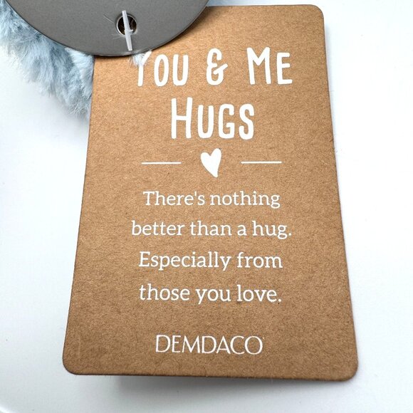 Demdaco Blue Puppy Dog Baby Gift You Me Hugs Stuffed Animal Plush Toy Super Soft - Picture 3 of 14